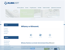 Tablet Screenshot of klimanet.pl